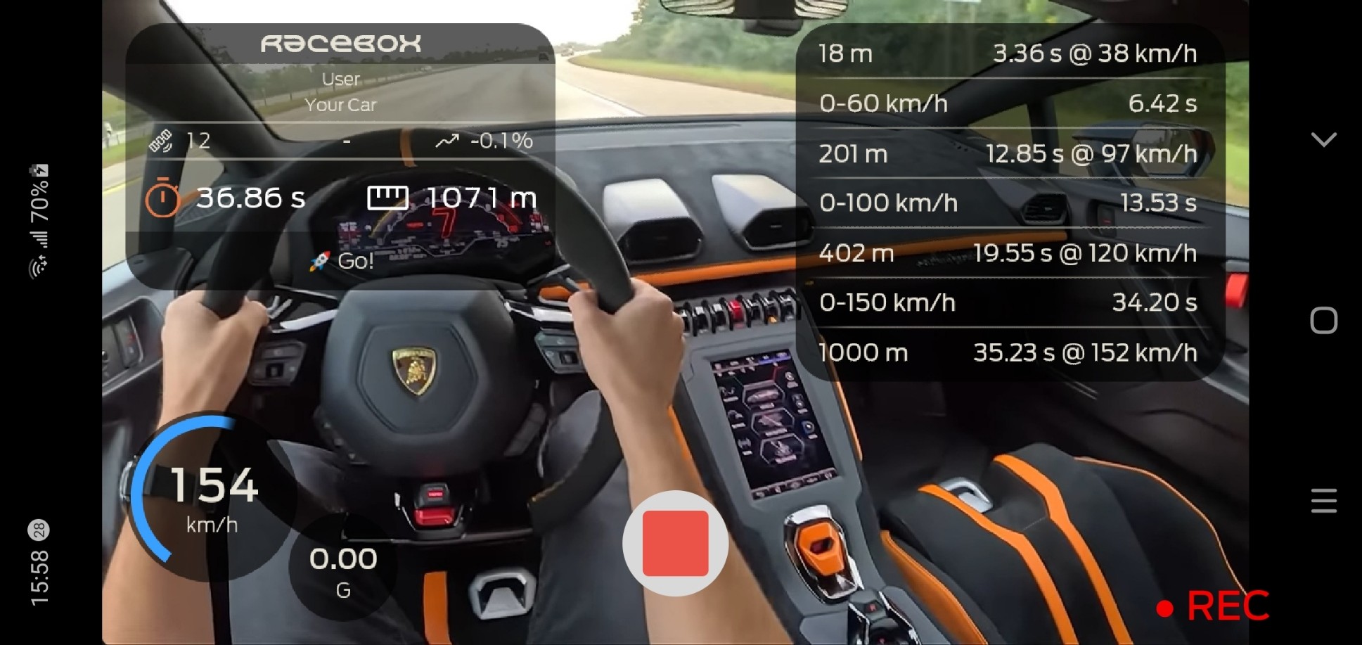 Racebox Video Recording